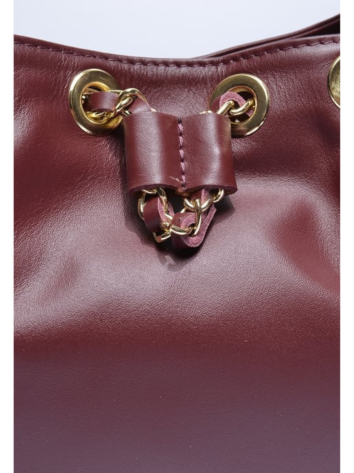 Anna Luchini Weinfarbe Rindsledertasche - Image 3