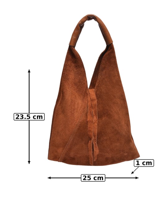 Anna Luchini Kastanienbraun Rindsledertasche - Image 5