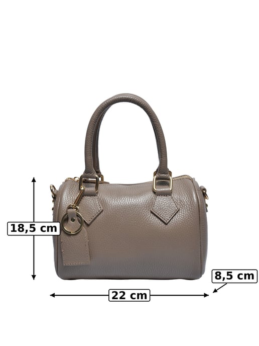 Luisa Vannini Beige Rindsledertasche - Image 5