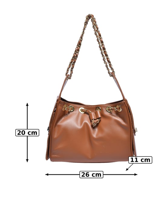 Anna Luchini Braun Rindsledertasche - Image 5
