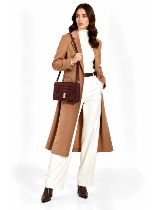 Roberta M BORDEAUX Rindsledertasche - Image 6