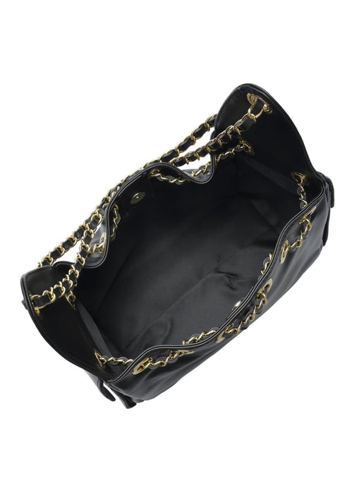 Anna Luchini Schwarz Rindsledertasche - Image 4