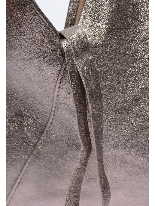 Anna Luchini Bronze Rindsledertasche - Image 3