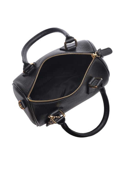 Luisa Vannini Schwarz Rindsledertasche - Image 4