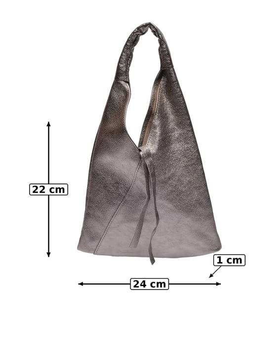 Anna Luchini Bronze Rindsledertasche - Image 5
