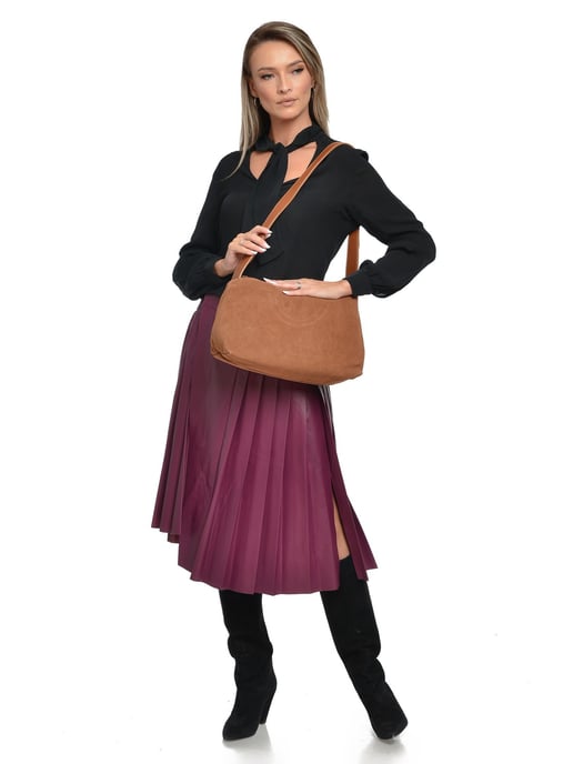 Anna Luchini Braun Rindsledertasche - Image 5