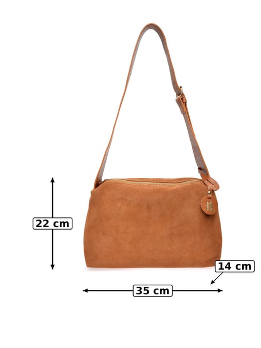 Anna Luchini Braun Rindsledertasche - Image 6