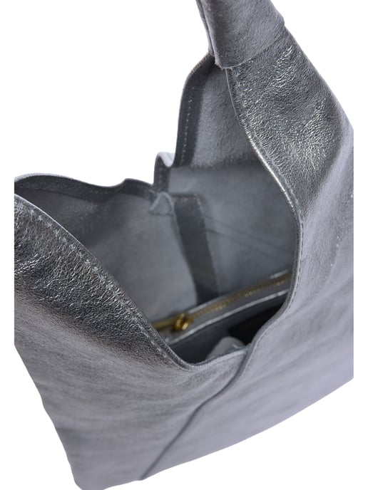 Anna Luchini Silber Rindsledertasche - Image 4