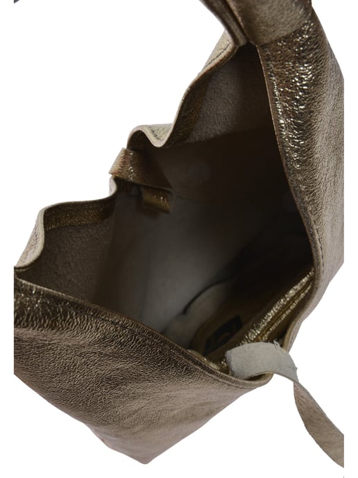 Anna Luchini Gold Rindsledertasche - Image 4
