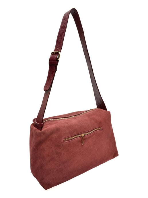 Anna Luchini Weinfarbe Rindsledertasche - Image 2