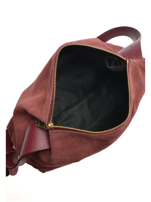 Anna Luchini Weinfarbe Rindsledertasche - Image 4
