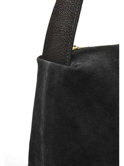 Anna Luchini Schwarz Rindsledertasche - Image 3