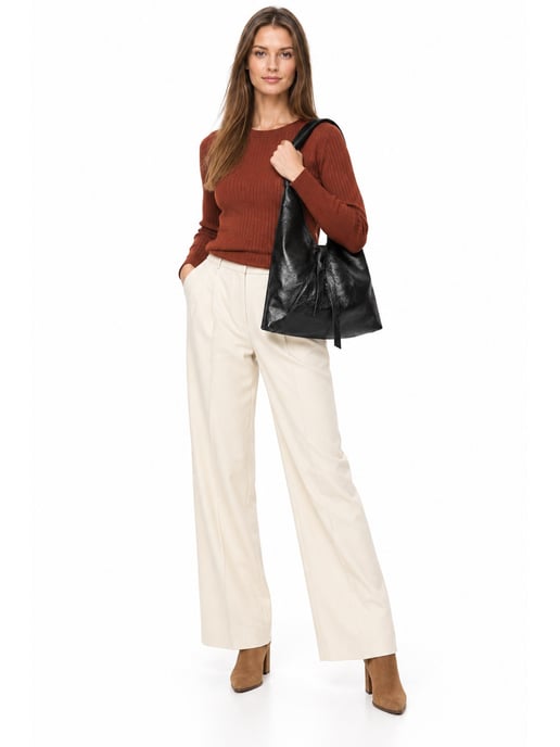 Anna Luchini Schwarz Rindsledertasche - Image 6