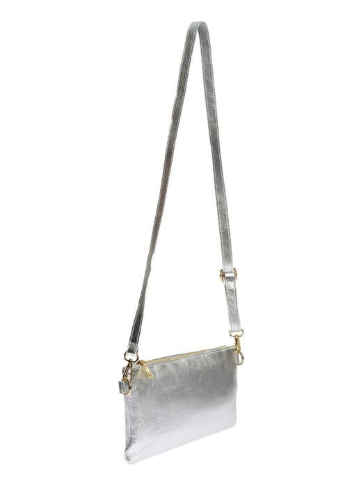 Anna Luchini Silber Rindsledertasche - Image 2