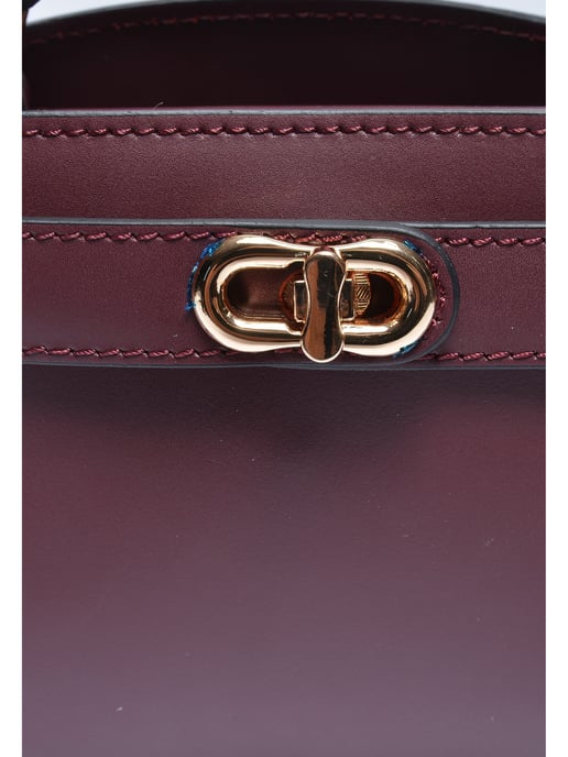 Anna Luchini Weinfarbe Rindsledertasche - Image 3