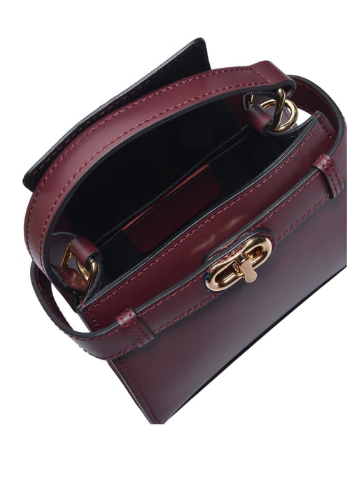 Anna Luchini Weinfarbe Rindsledertasche - Image 4