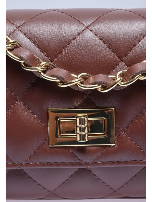 Luisa Vannini Kastanienbraun Rindsledertasche - Image 3
