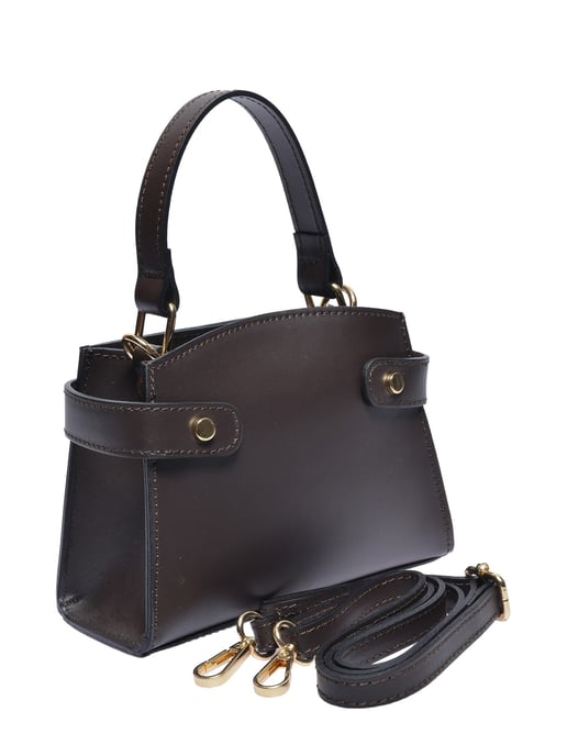 Anna Luchini Kastanienbraun Rindsledertasche - Image 2