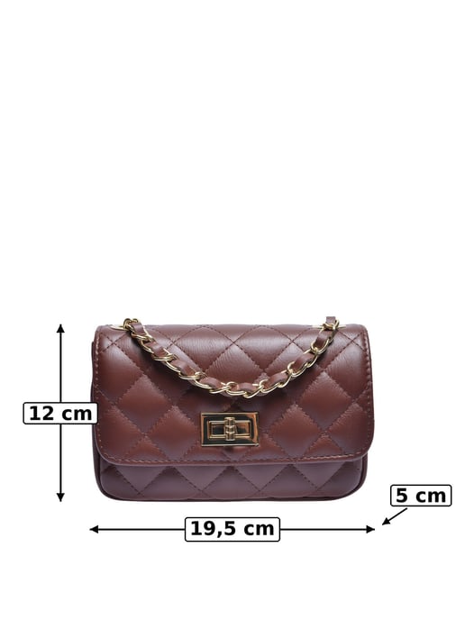 Luisa Vannini Kastanienbraun Rindsledertasche - Image 5