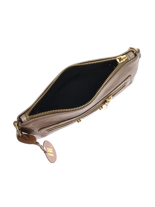 Anna Luchini Bronze Rindsledertasche - Image 4