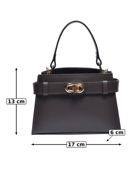 Anna Luchini Kastanienbraun Rindsledertasche - Image 5