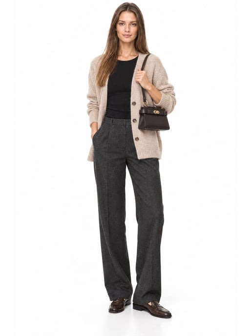 Anna Luchini Kastanienbraun Rindsledertasche - Image 6