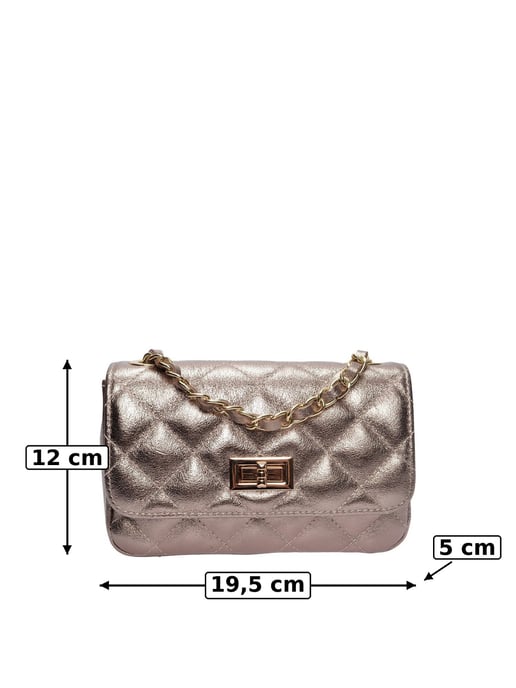 Luisa Vannini Bronze Rindsledertasche - Image 6