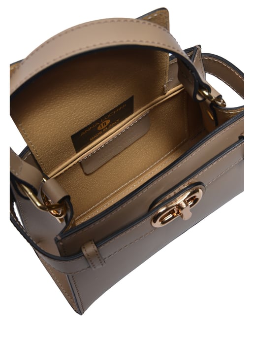 Anna Luchini Beige Rindsledertasche - Image 4