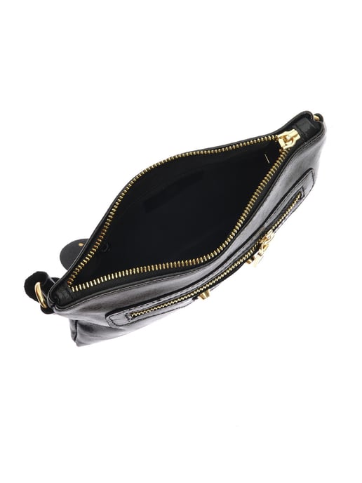 Anna Luchini Schwarz Rindsledertasche - Image 4