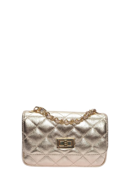 Luisa Vannini Gold Rindsledertasche - Image 1