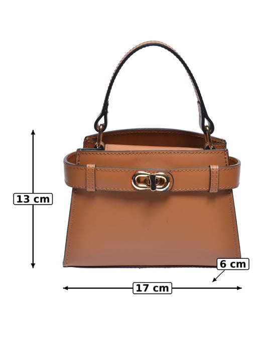 Anna Luchini Braun Rindsledertasche - Image 5
