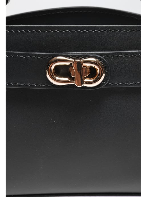 Anna Luchini Schwarz Rindsledertasche - Image 3