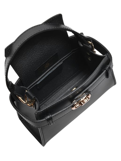 Anna Luchini Schwarz Rindsledertasche - Image 4