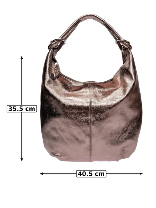 Anna Luchini Bronze Rindsledertasche - Image 4