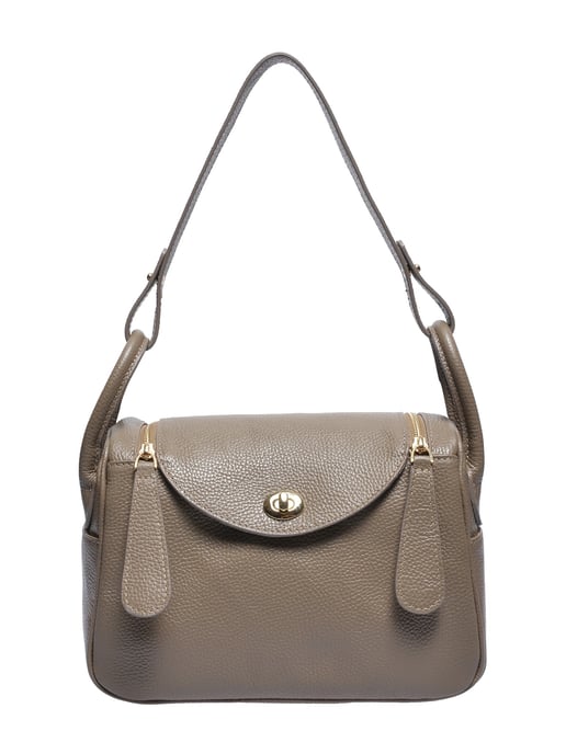 Luisa Vannini Beige Rindsledertasche - Image 1