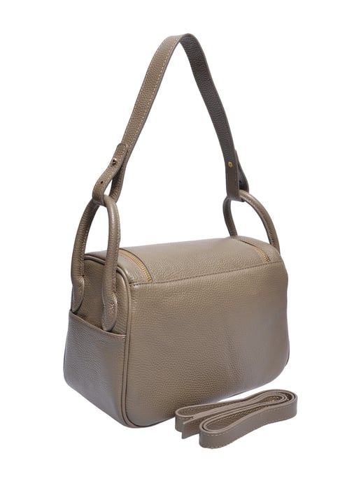 Luisa Vannini Beige Rindsledertasche - Image 2