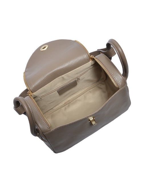 Luisa Vannini Beige Rindsledertasche - Image 4