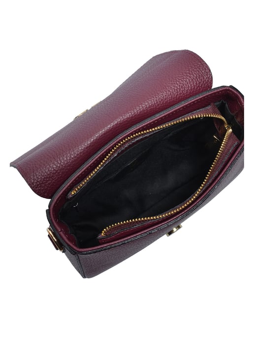 Anna Luchini Weinfarbe Rindsledertasche - Image 4