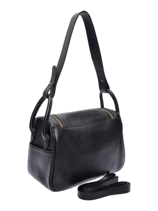 Luisa Vannini Schwarz Rindsledertasche - Image 2
