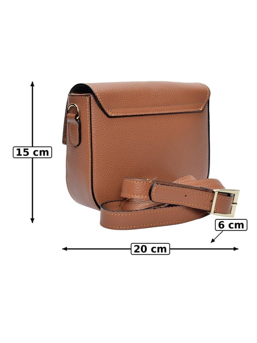 Anna Luchini Braun Rindsledertasche - Image 5