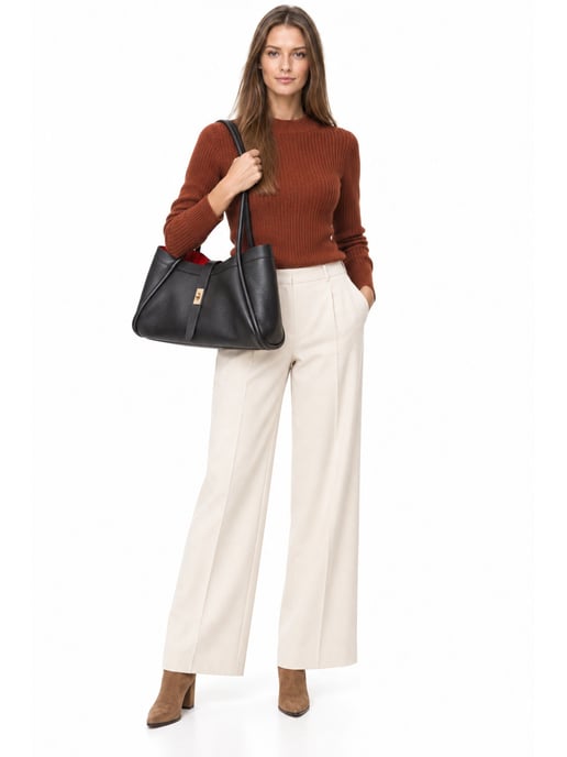 Luisa Vannini Kastanienbraun Rindsledertasche - Image 6