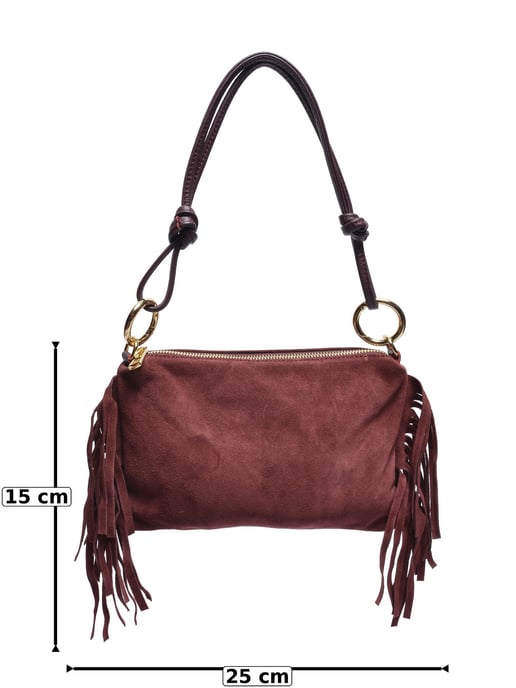 Roberta M BORDEAUX Rindsledertasche - Image 5