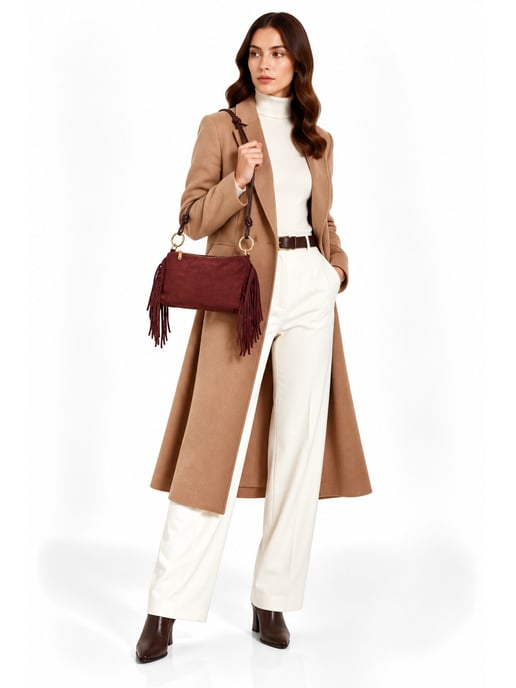 Roberta M BORDEAUX Rindsledertasche - Image 6