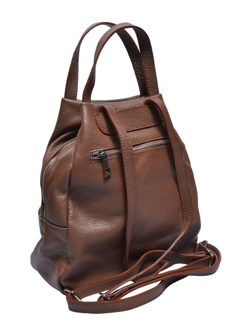 Anna Luchini Kastanienbraun Rindsledertasche - Image 2