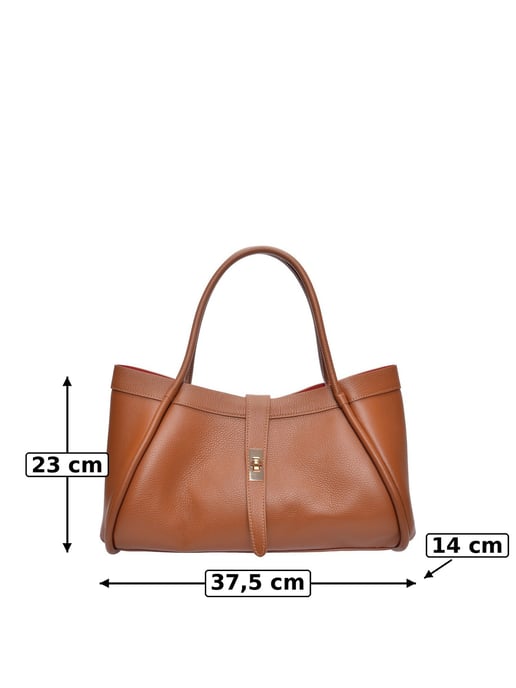 Luisa Vannini Braun Rindsledertasche - Image 6