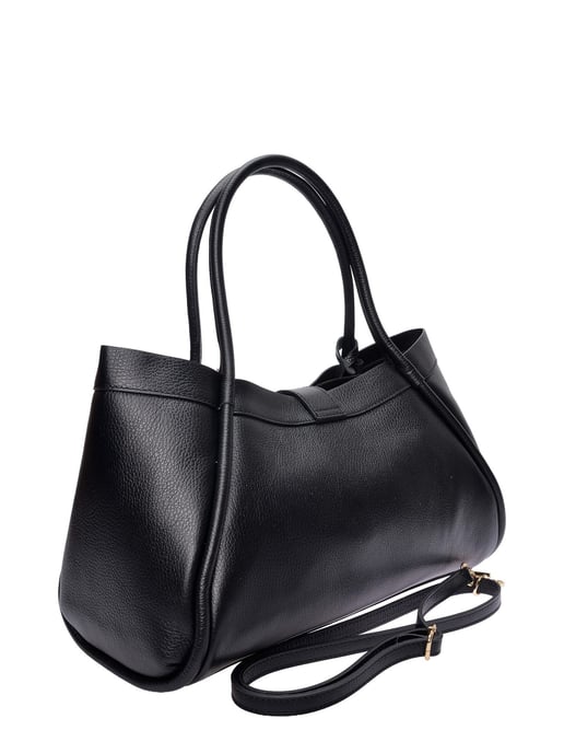 Luisa Vannini Schwarz Rindsledertasche - Image 2