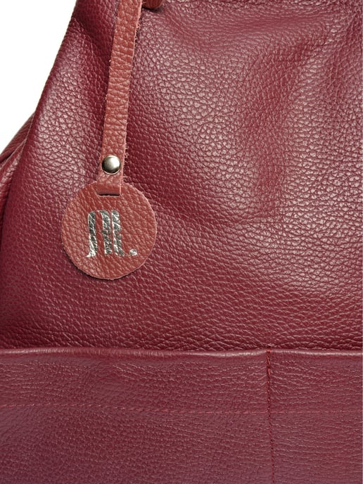 Anna Luchini Weinfarbe Rindsledertasche - Image 3