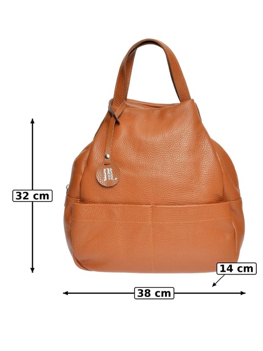 Anna Luchini Braun Rindsledertasche - Image 6