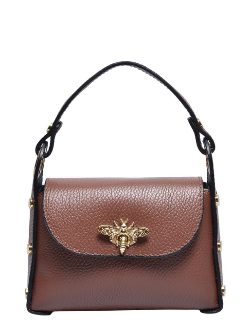 Anna Luchini Kastanienbraun Rindsledertasche - Image 1