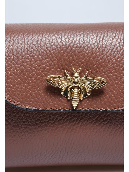 Anna Luchini Kastanienbraun Rindsledertasche - Image 3